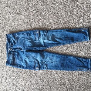 American Eagle high rise jegging with cargo pockets zip ankle